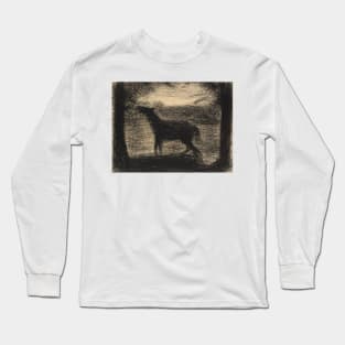 Foal by Georges-Pierre Seurat Long Sleeve T-Shirt